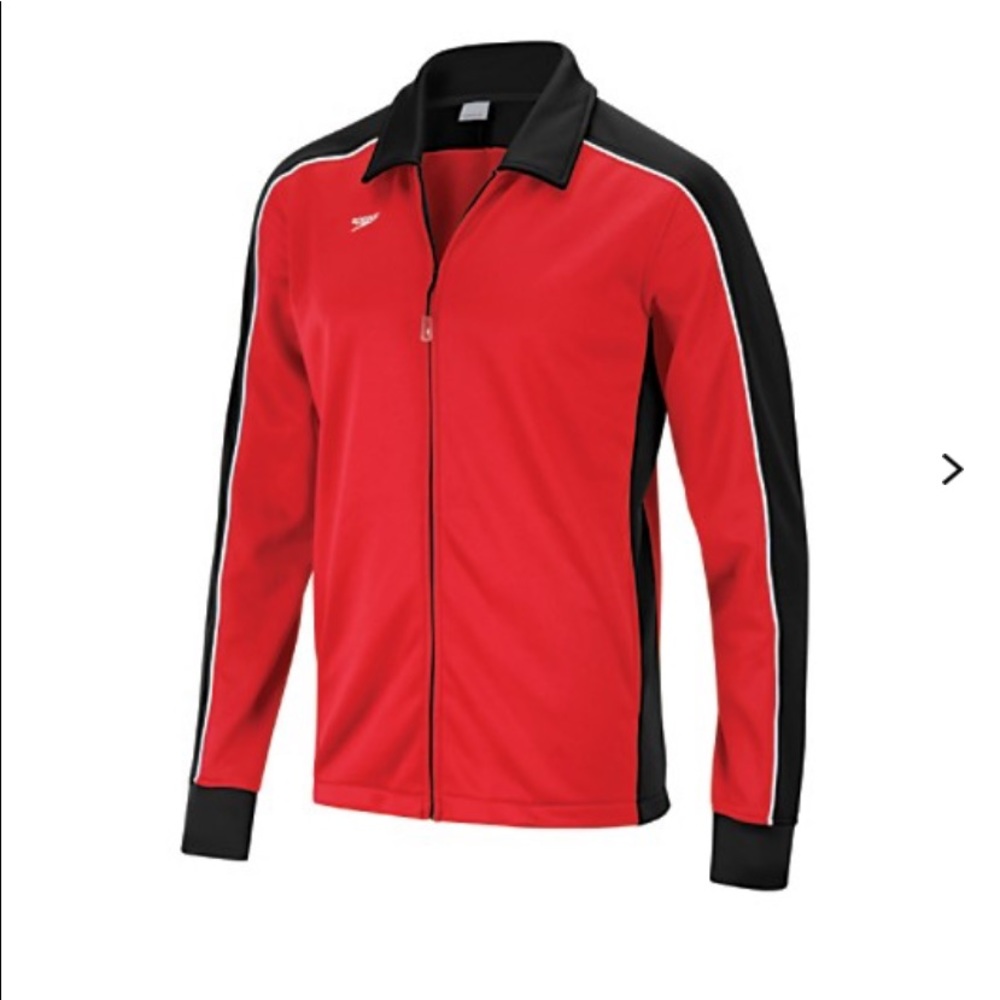 M Red Speedo warmup Jacket